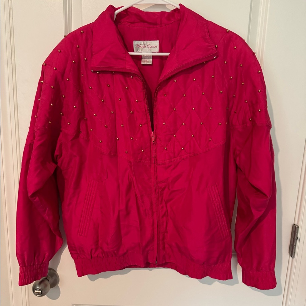 Vibrant Pink Bomber Jacket